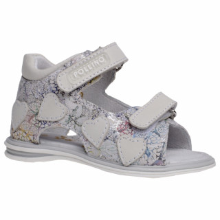 POLLINO SANDALA 2790 BIANCO FLORAL 