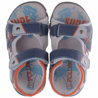 POLLINO STRADA SANDALA HLL25308 BLUE/WHITE/ORANGE 