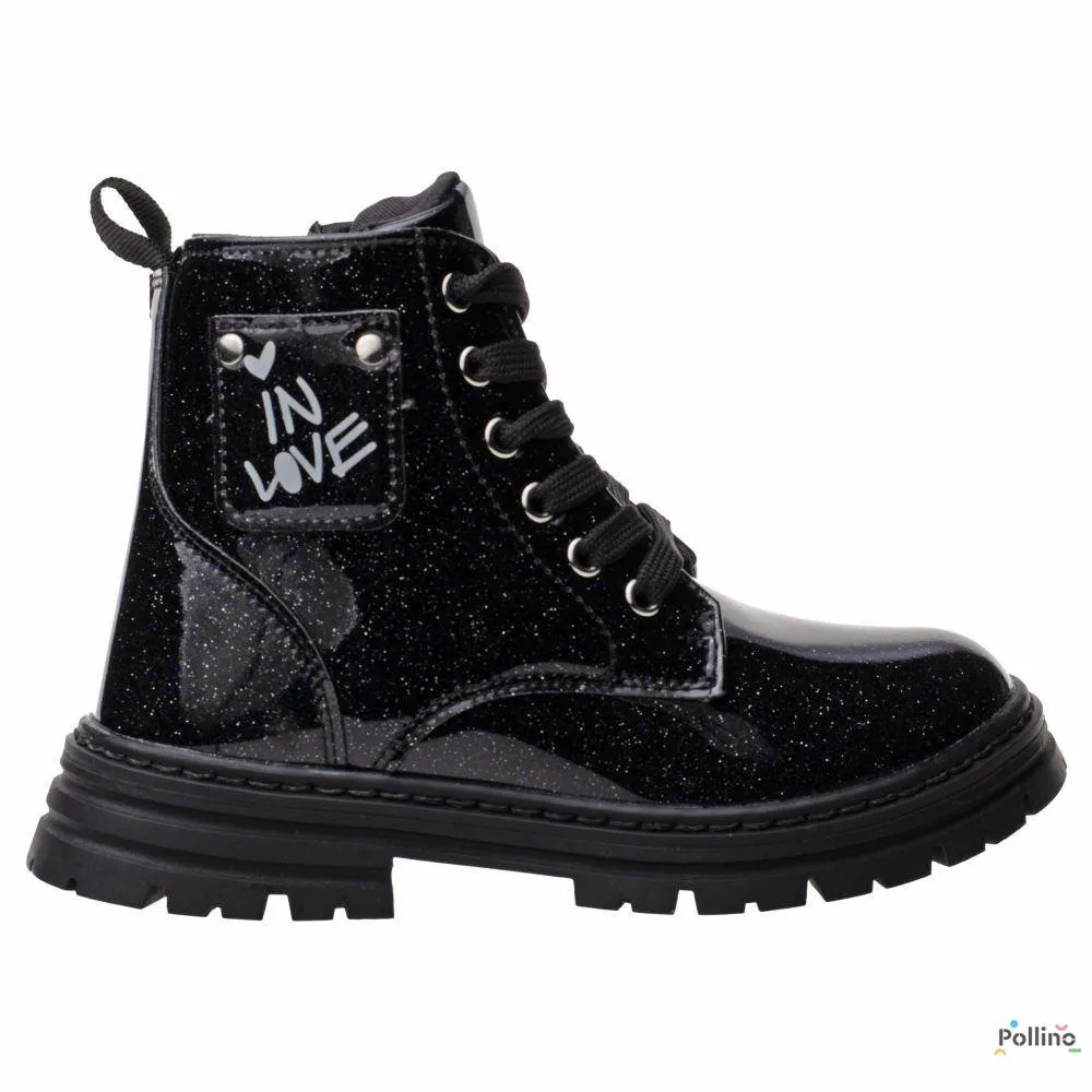 POLLINO STRADA CIZMA 24FW0878 NERO LACK 
