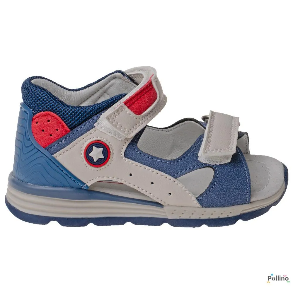 POLLINO STRADA SANDALA 484411 BLUE-BIANCO 