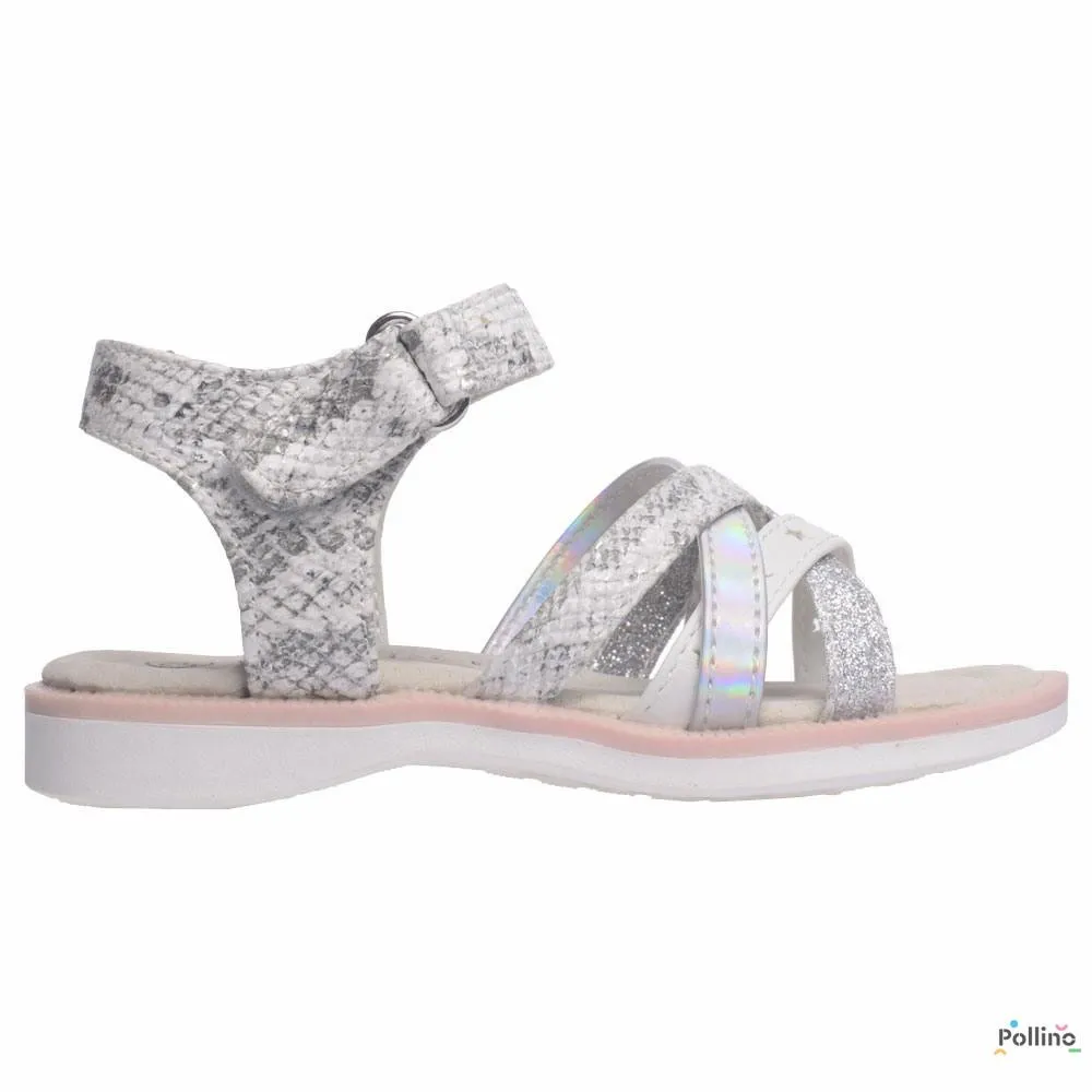 POLLINO STRADA SANDALA GD16812 WHITE/OFFWHITE/SILVER 