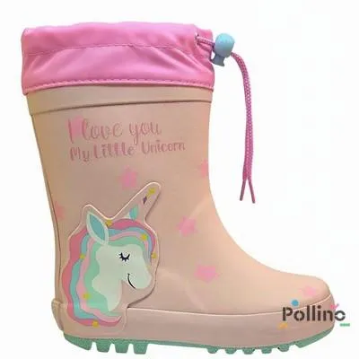 POLLINO STRADA GUMENE CIZME POL41 UNICORN ROSA 