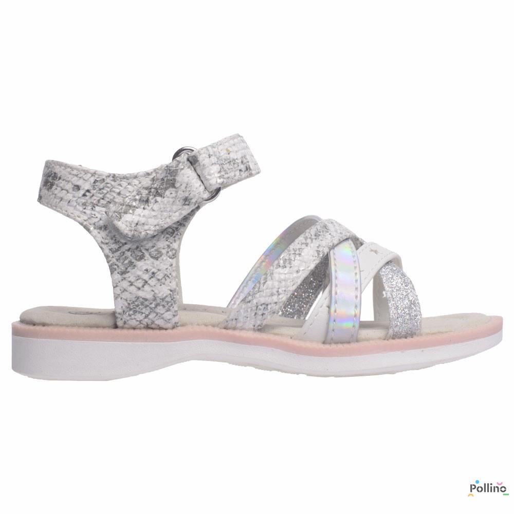POLLINO STRADA SANDALA GD16812 WHITE/OFFWHITE/SILVER 
