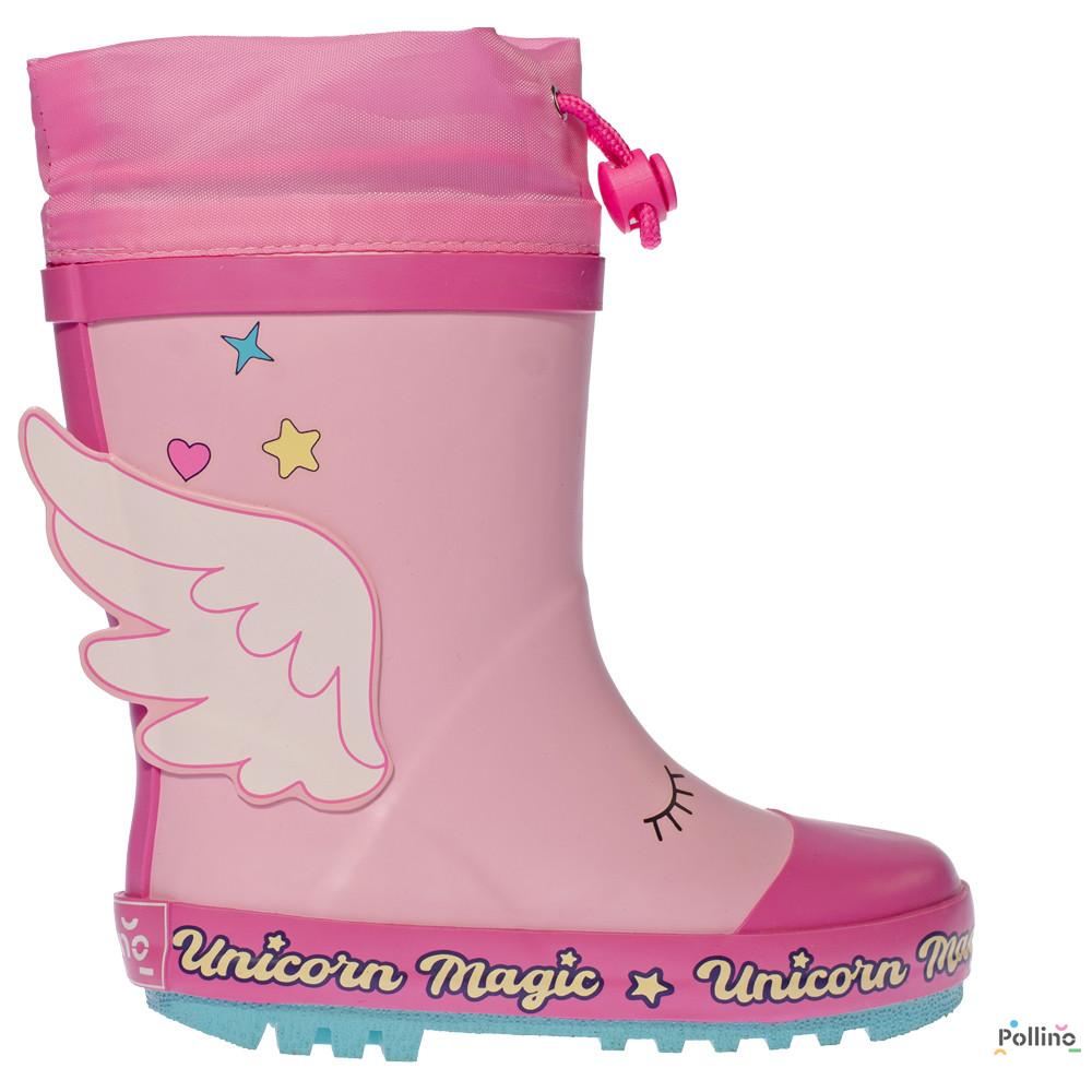 POLLINO STRADA GUMENE CIZME POL42 UNICORN ROSA 
