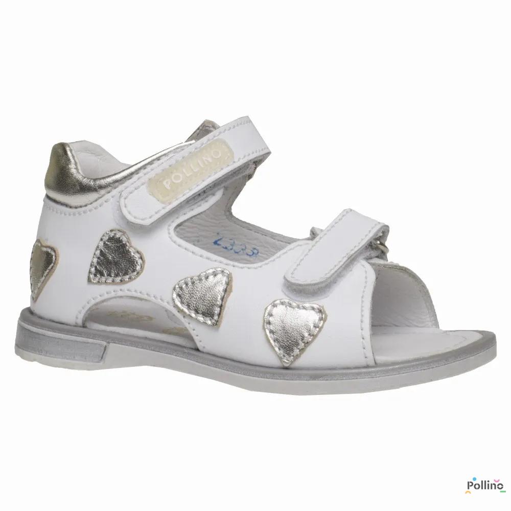 POLLINO SANDALA 2333 BIANCO/SILVER 