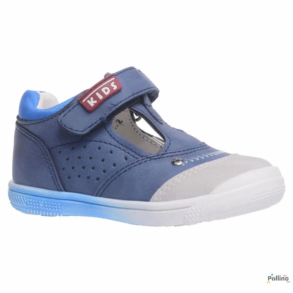 POLLINO STRADA POLUSANDALA GD16040B LT.GREY/R.BLUE/T.BLUE 