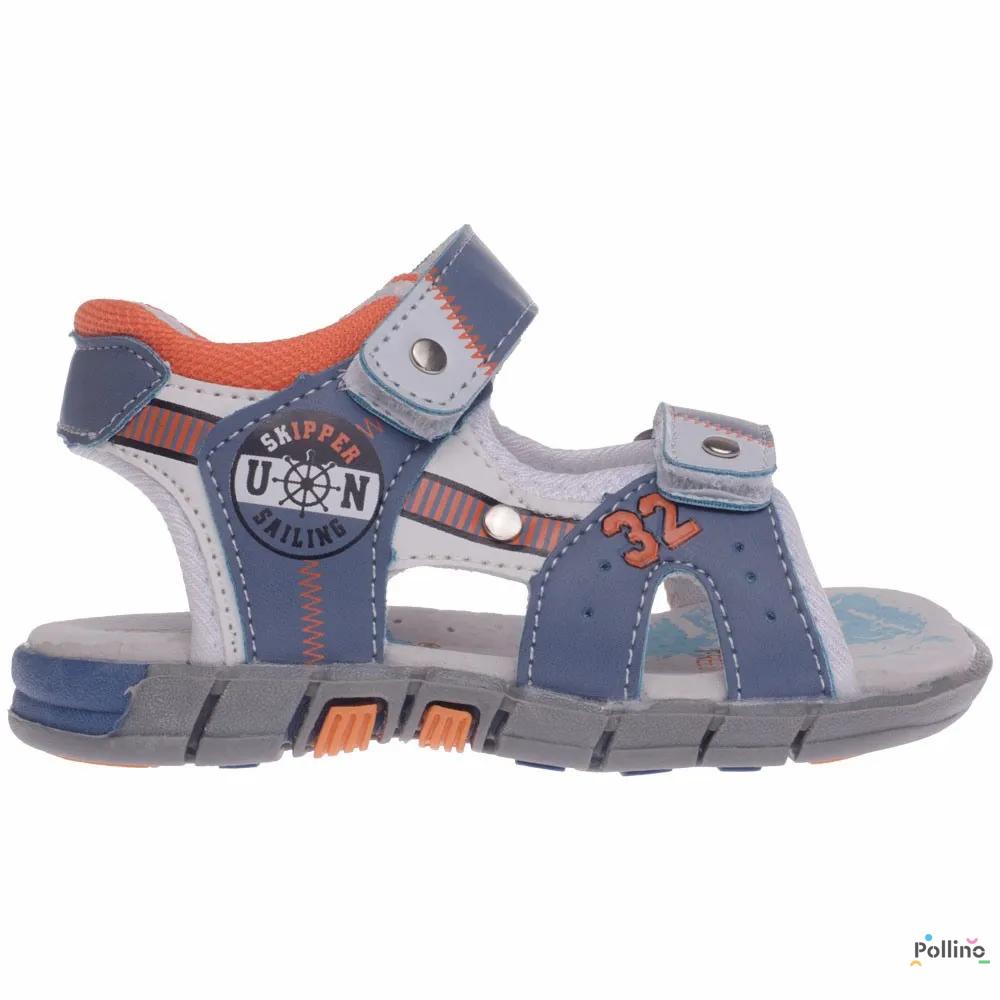 POLLINO STRADA SANDALA HLL25308 BLUE/WHITE/ORANGE 