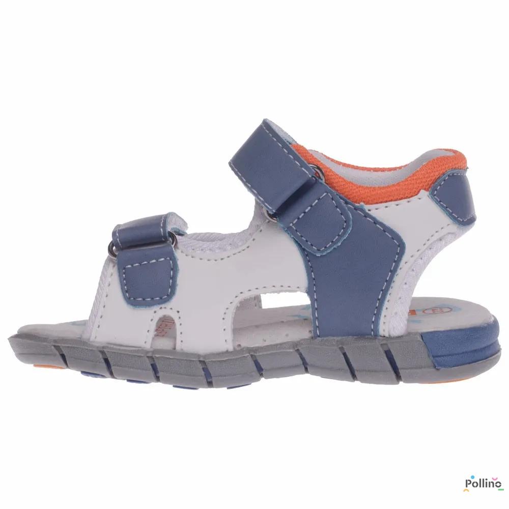 POLLINO STRADA SANDALA HLL25308 BLUE/WHITE/ORANGE 