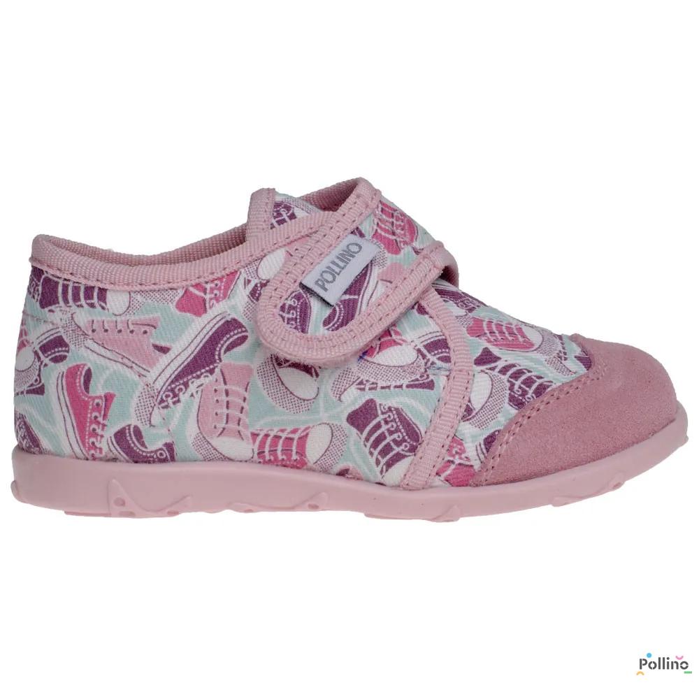 POLLINO PATOFNA PO654 ROSA SNEAKERS 