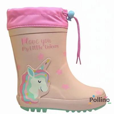 POLLINO STRADA GUMENE CIZME POL41 UNICORN ROSA 
